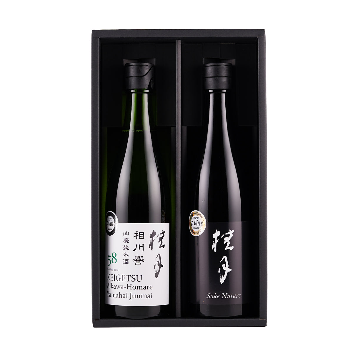 桂月 生酛・山廃セット 720ml X 2本セット（化粧箱入）